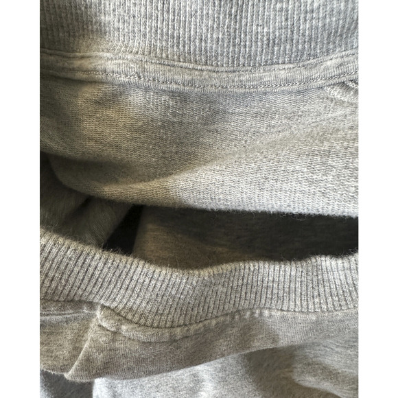 Lululemon Scuba Crew Heathered Core Light Grey Sweatshirt Kangaroo Pocket Sz 12 - Picture 14 of 16